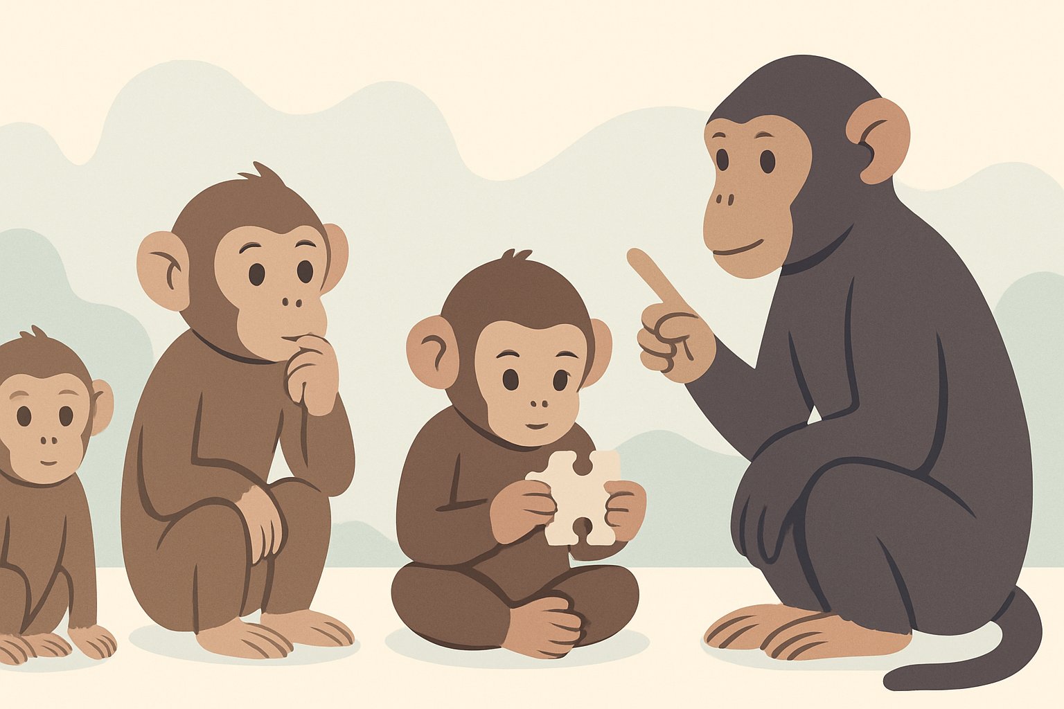 Cognitive Development Stages in Young Primates