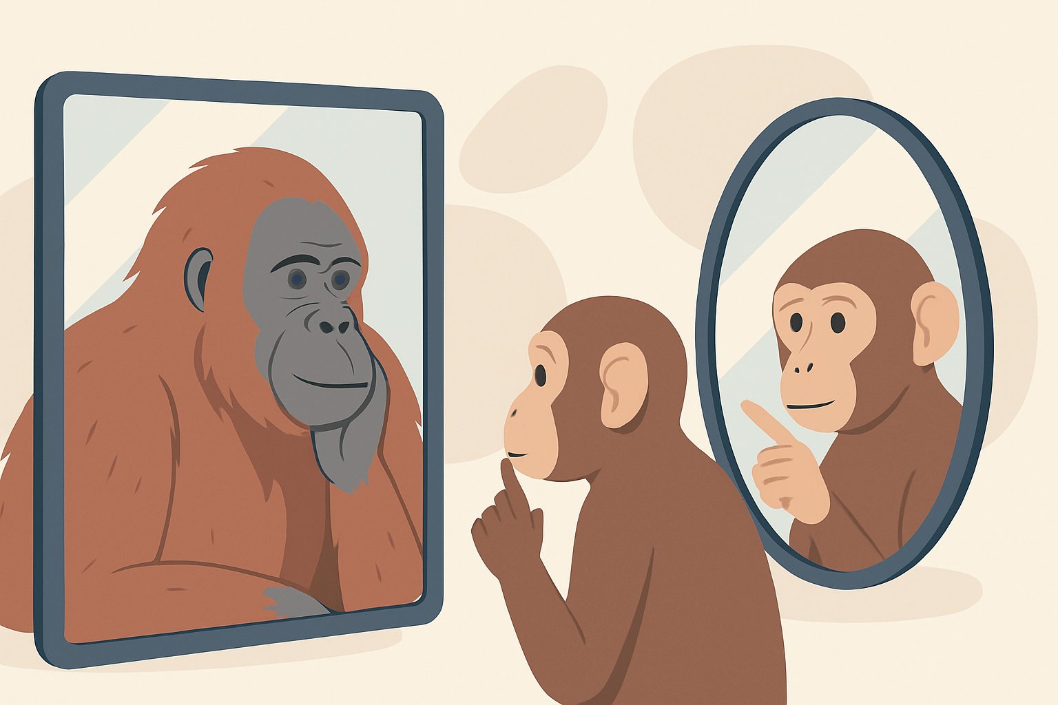 Mirror Self-Recognition in Great Apes and Monkeys