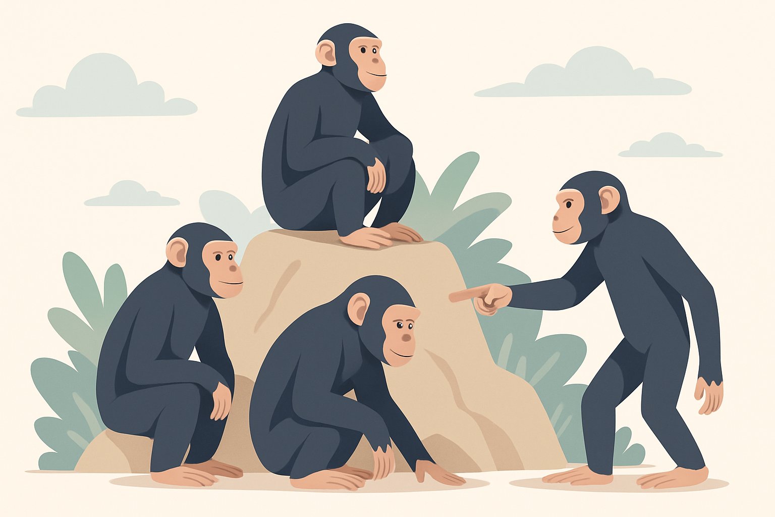 Social Hierarchy Formation in Chimpanzee Communities