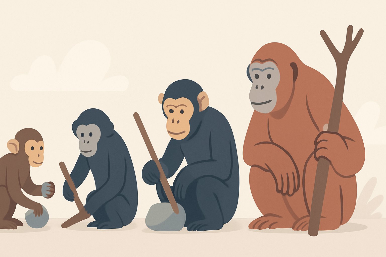 Tool Use Evolution Across Different Primate Species